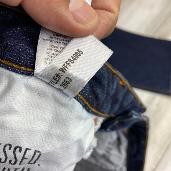 DU/ER Duer Jeans Womens  34x32 Blue Fireside Denim Mid Rise Slim Straight - Picture 16 of 16